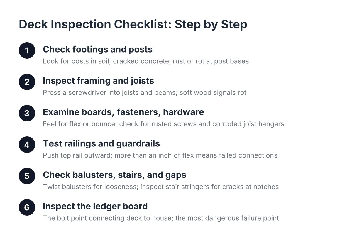 deck inspection checklist