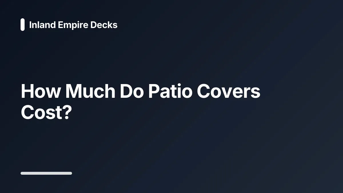 how much do patio covers cost